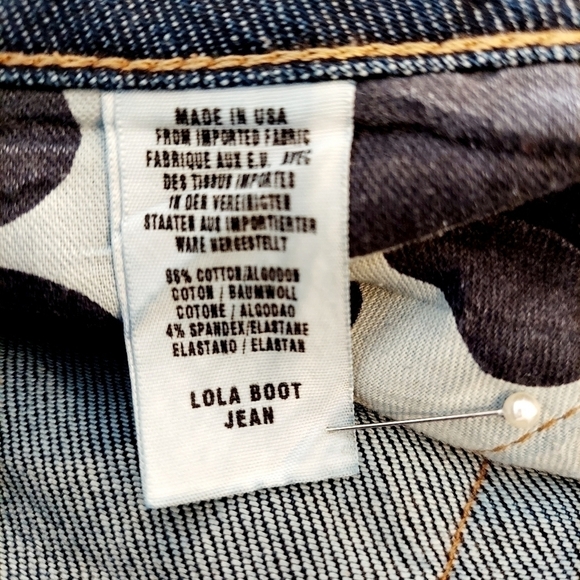 Lucky Brand Womens Jeans Size 6 Lola Boot Medium Wash Stretch Denim Made in USA - Picture 6 of 12